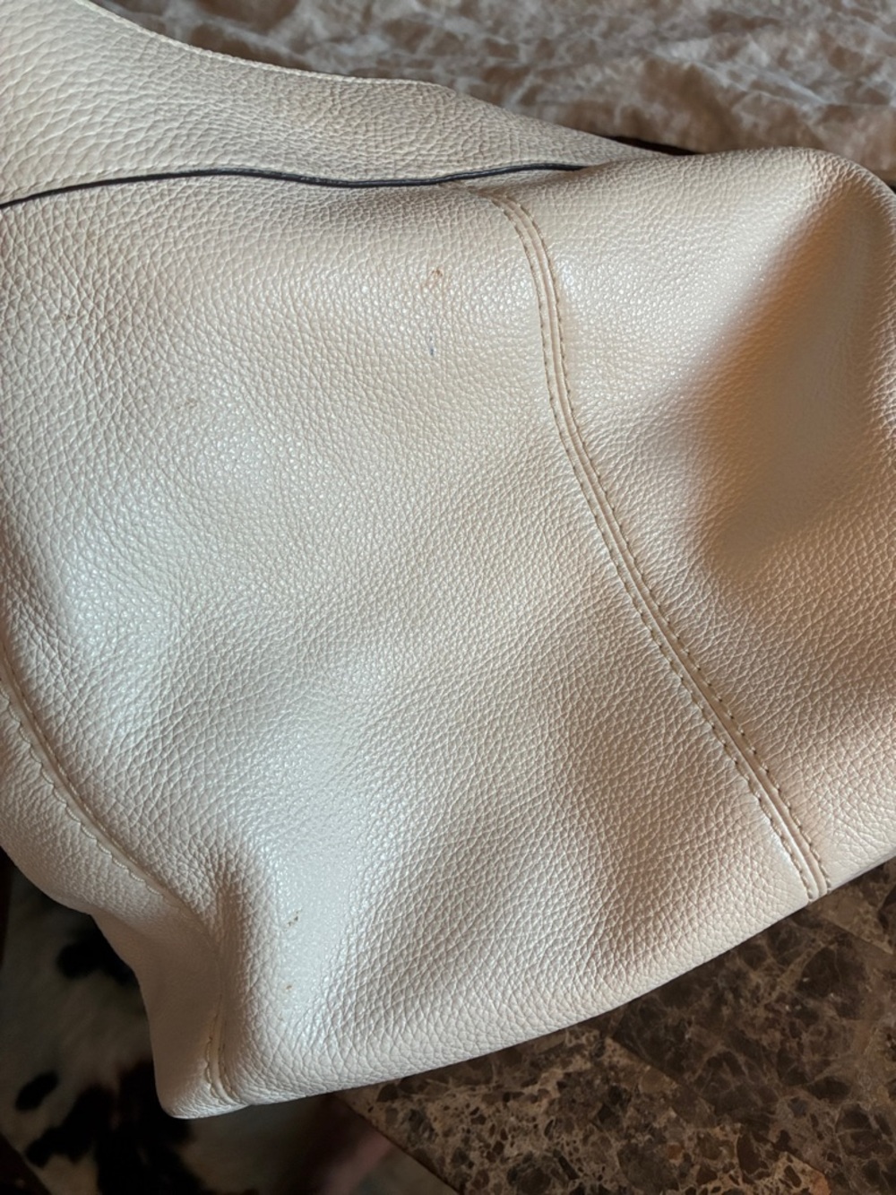 White leather Coach Lexy Shoulder Bag - Picture 10 of 11